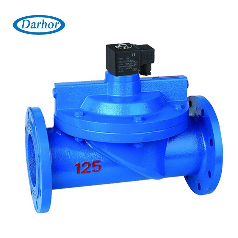 DF flange 2 way pilot operated solenoid valve,